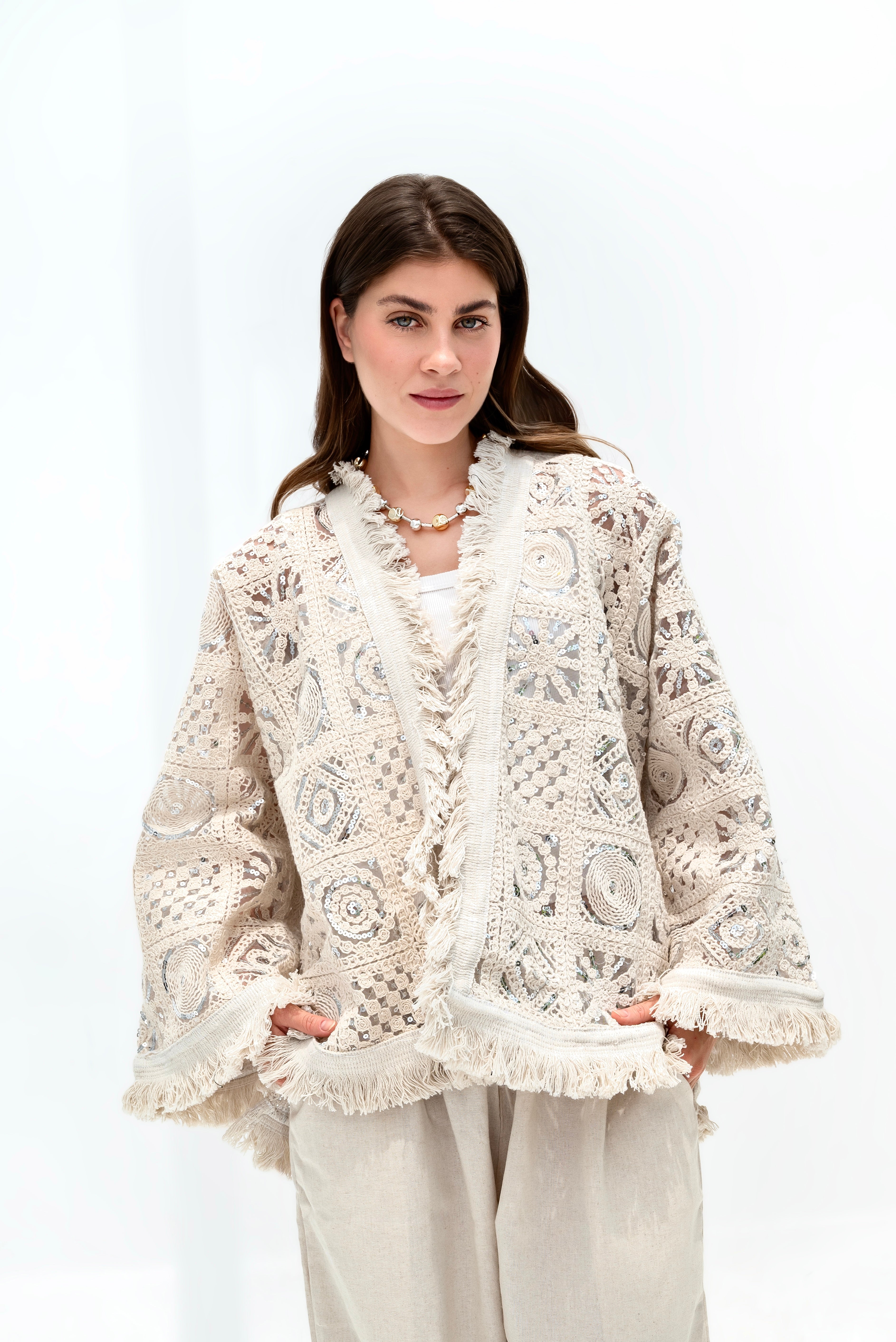 GLOW LACE KIMONO