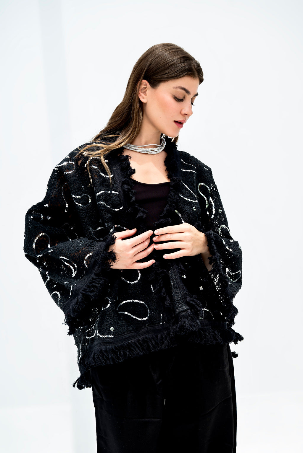 GLOW LACE KIMONO
