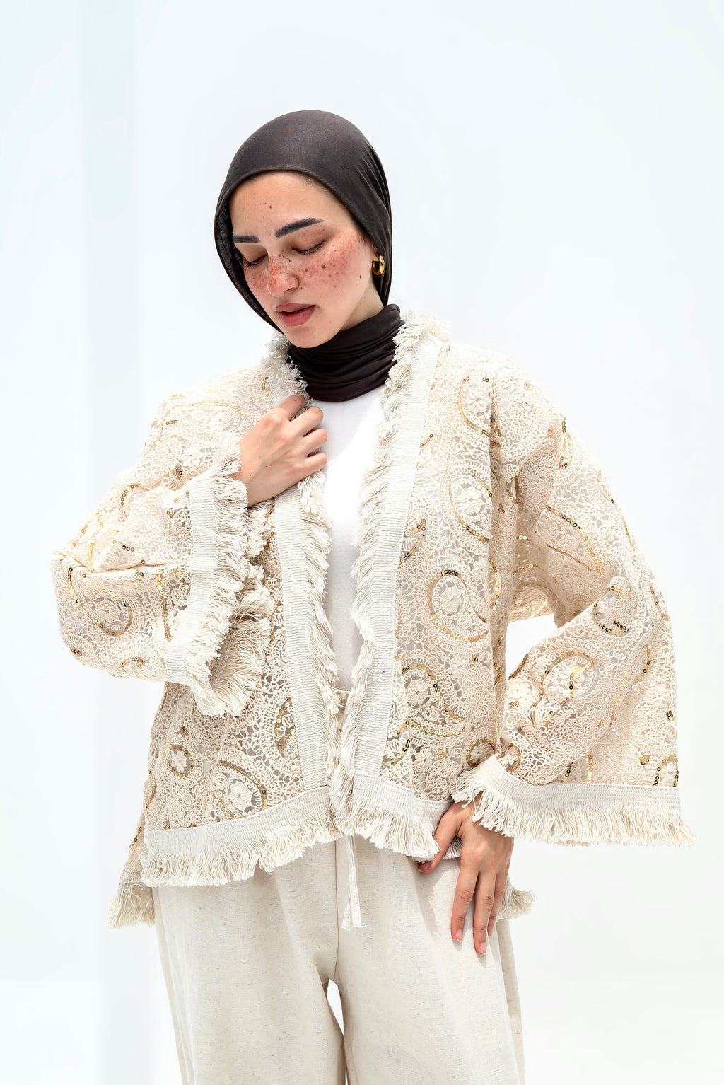 GLOW LACE KIMONO