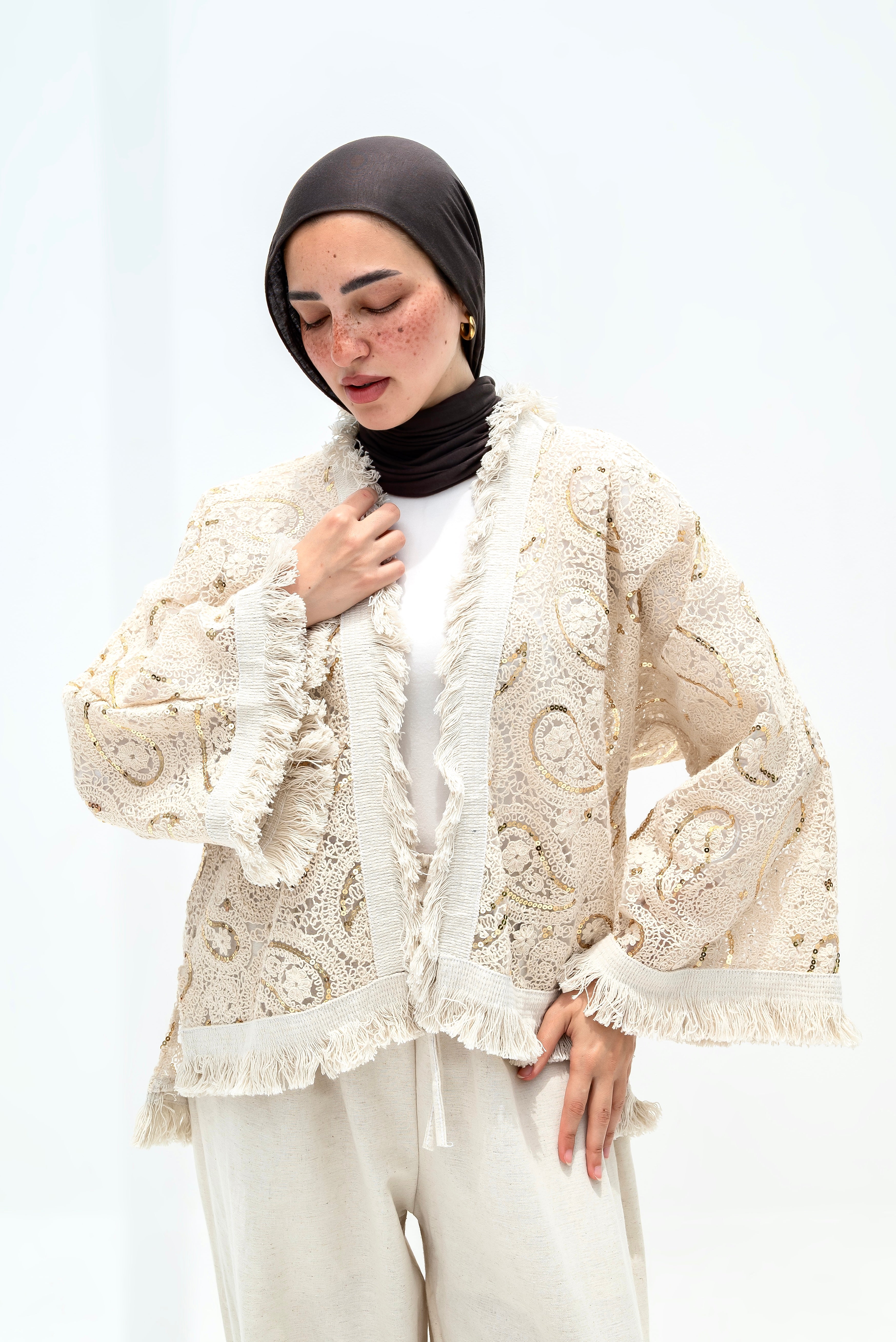 GLOW LACE KIMONO